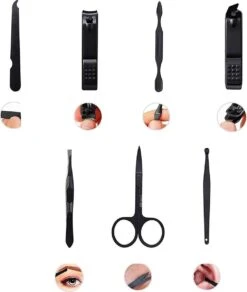 Fritzline© Manicureset 7 Delig - Nagelset Incl. Nagelvijl & Nagelknipper - Nagel Verzorging - Zwart -Cosmetica Promotiewinkel 1014x1200 3