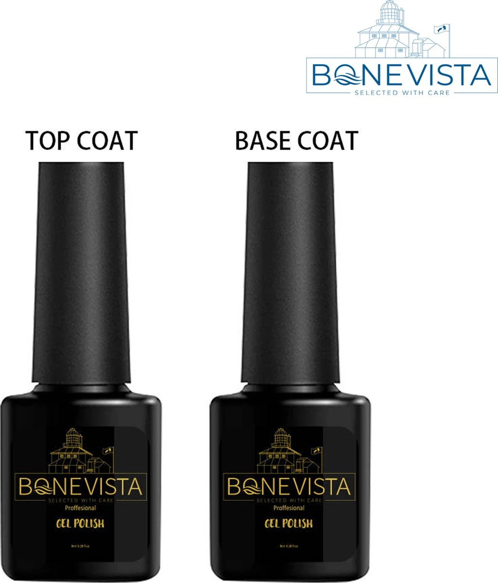 Bone Vista - Base & Top Coat Nagellak Set - Gel Nagellak - UV Gellak Set - Topcoat - Basecoat 3 Bone Vista - Base & Top Coat Nagellak Set - Gel Nagellak - UV Gellak Set - Topcoat - Basecoat