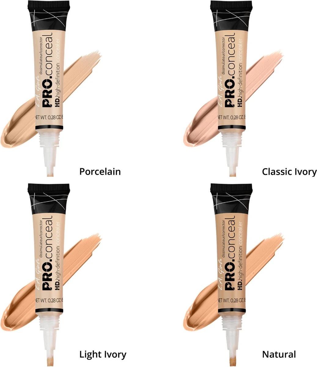 LA Girl - HD PRO Concealer - Pure Beige 4 LA Girl - HD PRO Concealer - Pure Beige - Afbeelding 2