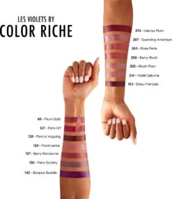 L’Oréal Paris Lippenstift Color Riche Satin - 142 Bonjour Bastille Paars -Cosmetica Promotiewinkel 1038x1200 2