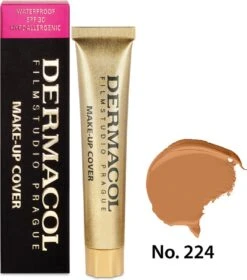 Dermacol - Make-up Cover - 30 Ml - Waterproof - Tint 224 13 Dermacol - Make-up Cover - 30 Ml - Waterproof - Tint 224 -Cosmetica Promotiewinkel 1058x1200