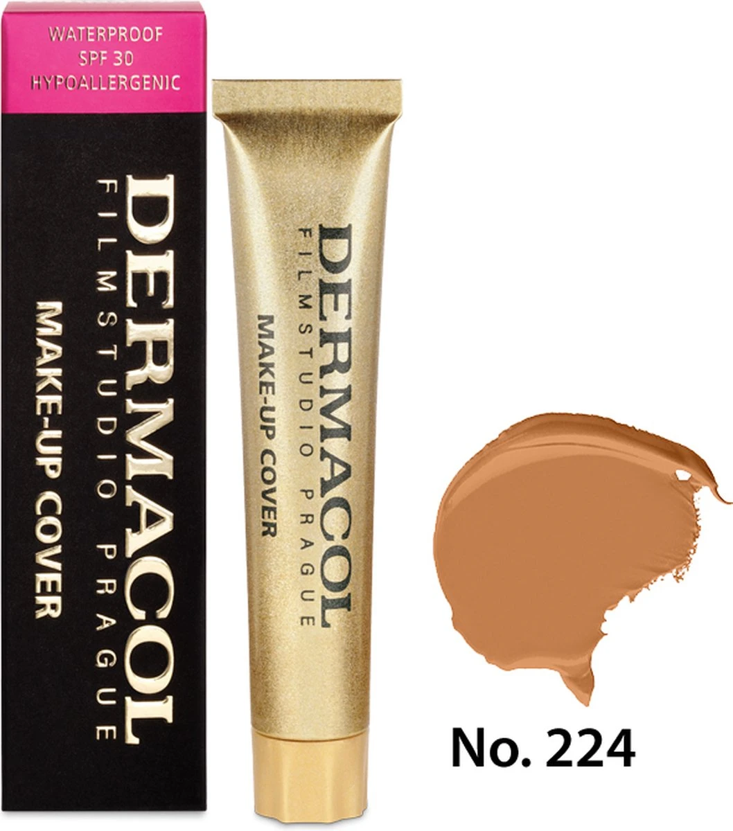 Dermacol - Make-up Cover - 30 Ml - Waterproof - Tint 224 7 Dermacol - Make-up Cover - 30 Ml - Waterproof - Tint 224 - Afbeelding 5