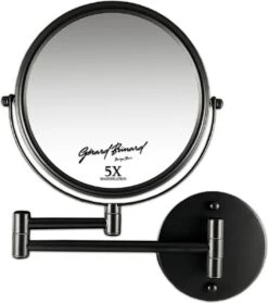 Make-up Wandspiegel Knikarm Mat Zwart - 5x Vergroting 20cmØ -Cosmetica Promotiewinkel 1061x1200