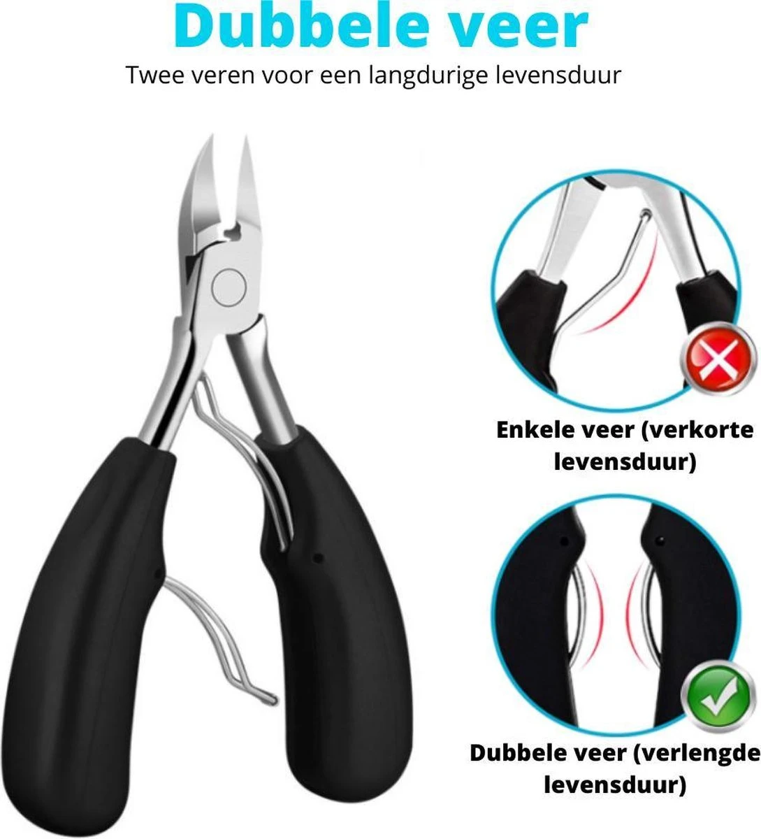 XYZ Goods - 7-delige Manicure Set - Speciaal Voor Ingegroeide Teennagel En Kalknagel - Inclusief Etui 4 XYZ Goods - 7-delige Manicure Set - Speciaal Voor Ingegroeide Teennagel En Kalknagel - Inclusief Etui - Afbeelding 2