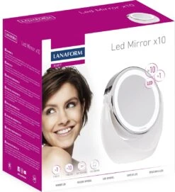 Lanaform X10 Spiegel Met Ringverlichting - Make-upspiegel - Ø11cm -Cosmetica Promotiewinkel 1093x1200 2