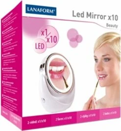 Lanaform X10 Spiegel Met Ringverlichting - Make-upspiegel - Ø11cm -Cosmetica Promotiewinkel 1109x1200 1