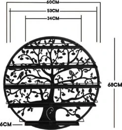 Confibel Nagellak Houder - Nagellak Flesjes Organizer - Essentiële Oliën Organizer - Rek Voor Flesjes - Wanddecoratie - Zwart -Cosmetica Promotiewinkel 1125x1200 4