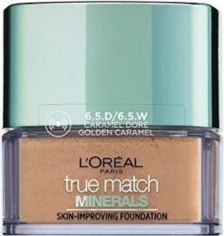 L'Oréal True Match Minerals Poeder Foundation - 6.5.D/6.5.W Golden Caramel 7 L'Oréal True Match Minerals Poeder Foundation - 6.5.D/6.5.W Golden Caramel -Cosmetica Promotiewinkel 1136x1200