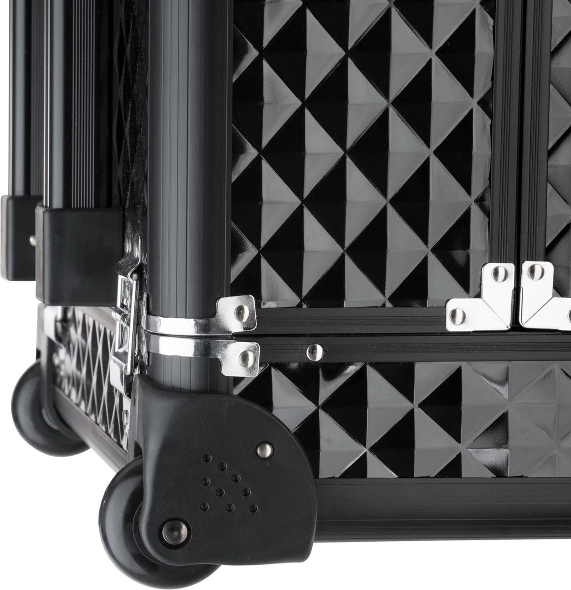 Dreamble Make-up Koffer - Make-up Trolley - Zwart - Rijdbaar - Met Wieltjes - Compact - 8 Vakken - Met Slot - 2 Sleutels 4 Dreamble Make-up Koffer - Make-up Trolley - Zwart - Rijdbaar - Met Wieltjes - Compact - 8 Vakken - Met Slot - 2 Sleutels - Afbeelding 3