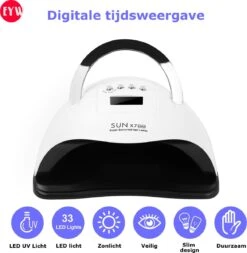 Nageldroger - Nageldrogers - 80 Watt UV LED Lamp Nagels - 45 Leds - Nagellak Droger - UV LED Lamp - Nagellamp - Nail Dryer - Nageldroger Voor Gel Nagellak - Gewone Nagellak - Wit 13 Nageldroger - Nageldrogers - 80 Watt UV LED Lamp Nagels - 45 Leds - Nagellak Droger - UV LED Lamp - Nagellamp - Nail Dryer - Nageldroger Voor Gel Nagellak - Gewone Nagellak - Wit -Cosmetica Promotiewinkel 1172x1200 6