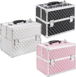 AREBOS Cosmeticakoffer Beauty Case Multikoffer 15 L Zwart -Cosmetica Promotiewinkel 1181x1200 1