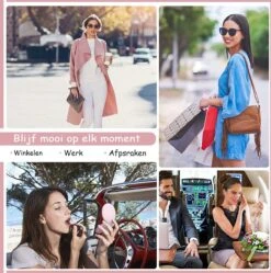 Led-verlichte Oplaadbare Compacte Make-up Spiegel Rond |1 X 2 X Vergroting | Make-upspiegel | Zakspiegel | Handspiegel | Reisspiegel | Dimbaar|als Cadeau | USB-lader | Rond | Zwart -Cosmetica Promotiewinkel 1190x1200 3