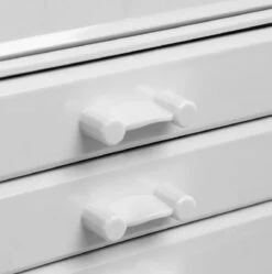 Nancy's Cutler Make-Up Organizer - Make-Up Opslag - 4 Lades - Open Vakken - Wit - Acryl - 24 X 13.5 X 18.5 Cm -Cosmetica Promotiewinkel 1191x1200 4