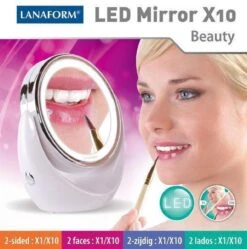Lanaform X10 Spiegel Met Ringverlichting - Make-upspiegel - Ø11cm -Cosmetica Promotiewinkel 1192x1200 8