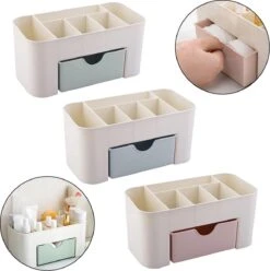 IBright Make-Up Organizer Met Lade - Cosmetica Opbergdoos - Bureau Organizer - Blauw -Cosmetica Promotiewinkel 1193x1200 2