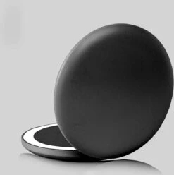 Led-verlichte Oplaadbare Compacte Make-up Spiegel Rond |1 X 2 X Vergroting | Make-upspiegel | Zakspiegel | Handspiegel | Reisspiegel | Dimbaar|als Cadeau | USB-lader | Rond | Zwart -Cosmetica Promotiewinkel 1195x1200 8