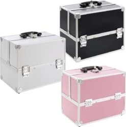 AREBOS Cosmeticakoffer Beauty Case Multikoffer 15 L Roze 16 AREBOS Cosmeticakoffer Beauty Case Multikoffer 15 L Roze -Cosmetica Promotiewinkel 1197x1200 11