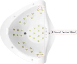 Merkloos Daniqqi - 80 Watt UV LED Lamp Nagels - 45 Leds Nagellamp - Wit -Cosmetica Promotiewinkel 1200x1001