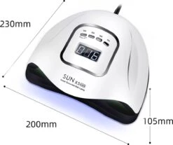 Merkloos Daniqqi - 80 Watt UV LED Lamp Nagels - 45 Leds Nagellamp - Wit -Cosmetica Promotiewinkel 1200x1004 1