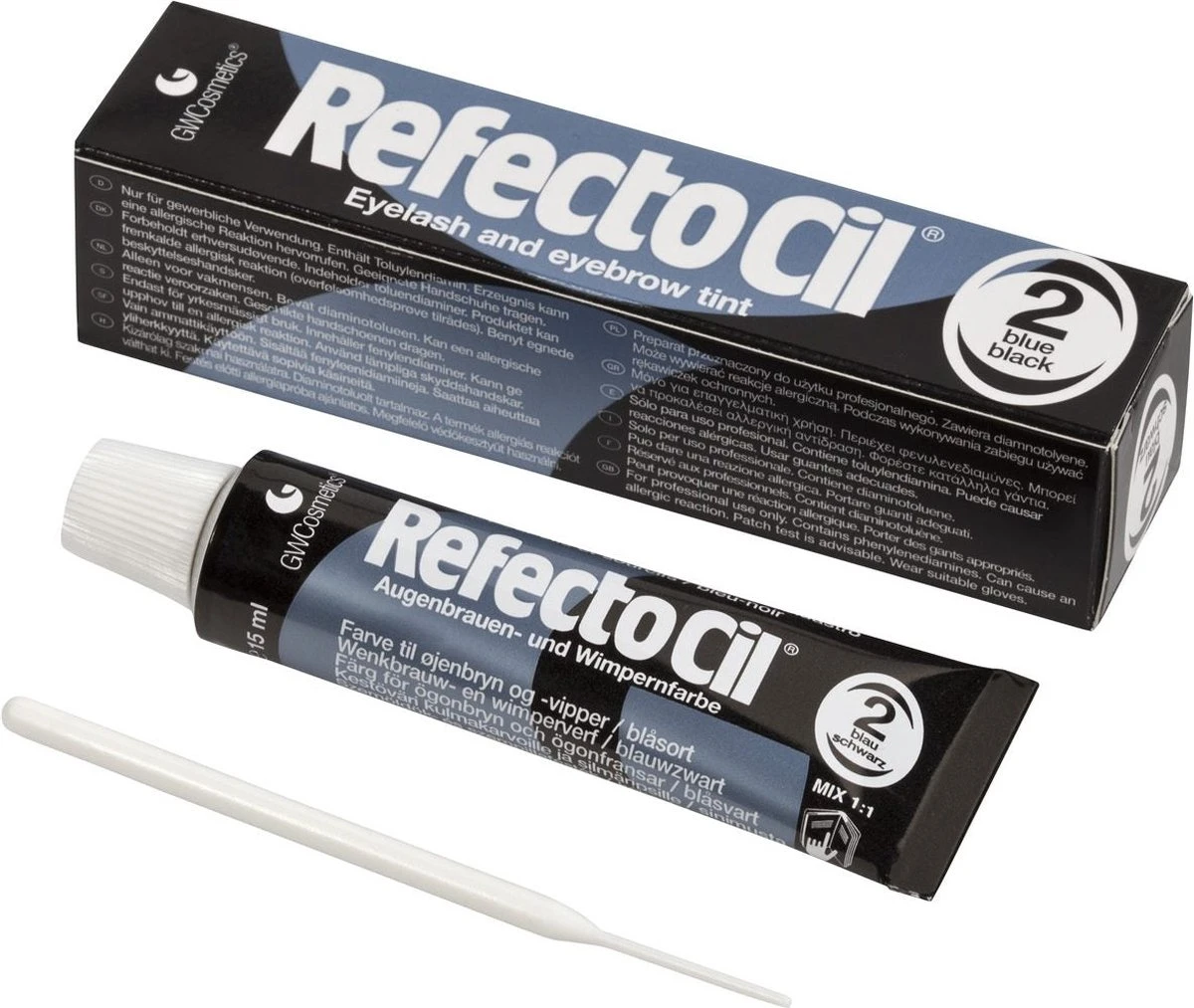 RefectoCil Wimper- En Wenkbrauw Verf - Blauw-zwart Nr. 2 - 15 Ml 4 RefectoCil Wimper- En Wenkbrauw Verf - Blauw-zwart Nr. 2 - 15 Ml - Afbeelding 2