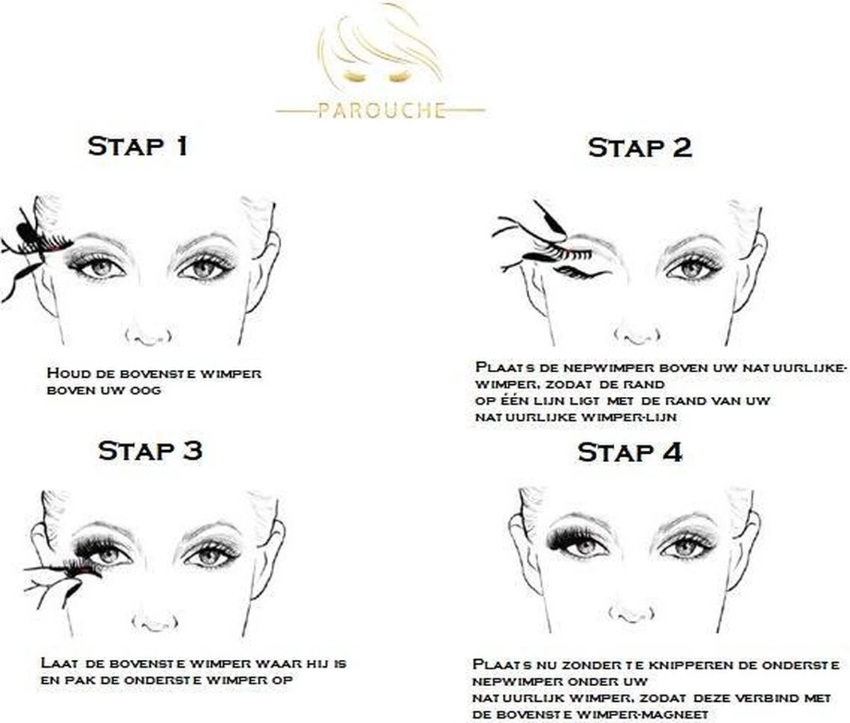 3D Magnetische Nepwimpers - 2 Paar - 100% Silk - Wimper Extensions 6 3D Magnetische Nepwimpers - 2 Paar - 100% Silk - Wimper Extensions - Afbeelding 4