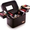 Make Up Koffer En Organizer - Beautycase Met Spiegel - Dames - Cosmetica En Visagie - Zwart -Cosmetica Promotiewinkel 1200x1029 1