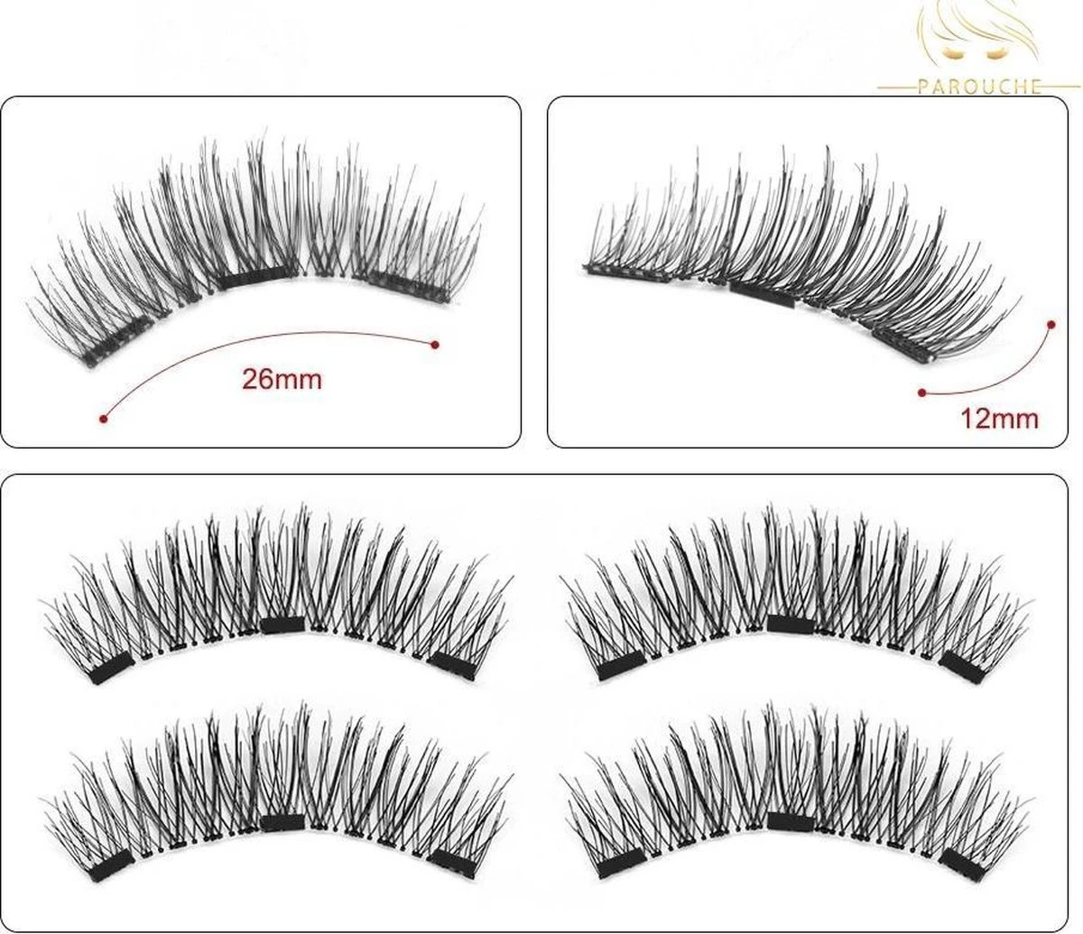 3D Magnetische Nepwimpers - 2 Paar - 100% Silk - Wimper Extensions 7 3D Magnetische Nepwimpers - 2 Paar - 100% Silk - Wimper Extensions - Afbeelding 5