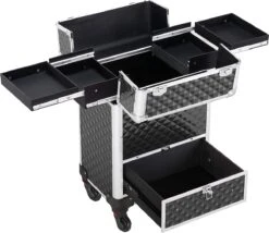 Monkey's Aluminium Kapperskoffer - Zwart - Beauty Case - Cosmeticakoffer - Make-upkoffer - Trolley - 360 Graden Wielen - 34 X 24 X 55.5 Cm 17 Monkey's Aluminium Kapperskoffer - Zwart - Beauty Case - Cosmeticakoffer - Make-upkoffer - Trolley - 360 Graden Wielen - 34 X 24 X 55.5 Cm -Cosmetica Promotiewinkel 1200x1039 1