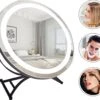Great's® Make Up Spiegel Met LED Verlichting - ⌀ 40cm - Visagie Spiegel Rond - Extra Close Up Spiegeltje 10x - Zwart -Cosmetica Promotiewinkel 1200x1040 1