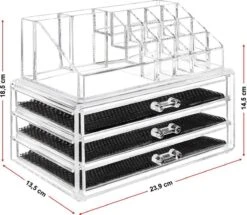 Merkloos Make-up Organizer, Make Up Opberger, 3 Laden, Opbergdoos, Make-up Bewaardoos 7 Merkloos Make-up Organizer, Make Up Opberger, 3 Laden, Opbergdoos, Make-up Bewaardoos -Cosmetica Promotiewinkel 1200x1043 1