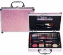 Make Up Koffer Glanzend Roze 9 Make Up Koffer Glanzend Roze -Cosmetica Promotiewinkel 1200x1048 2