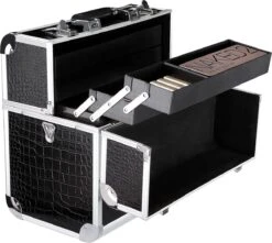 A.T. Shop Cosmeticakoffer, Make-up Koffer, Beauty Case, Bewaren Van Make-up, Nagellak. Zwart -Cosmetica Promotiewinkel 1200x1072 1
