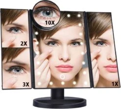 ***Make-up Spiegel Vergroot 10x - Spiegel Met Zuignappen - Badkamer - Van Heble® *** -Cosmetica Promotiewinkel 1200x1088 1