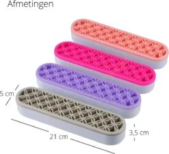 Make Up Organizer - Paars - Make Up Holder - Kwasten Organizer - Make Up Houder - Nagellak/Lipstick Organizer - Lippenstift Houder - Siliconen -Cosmetica Promotiewinkel 1200x1094 3