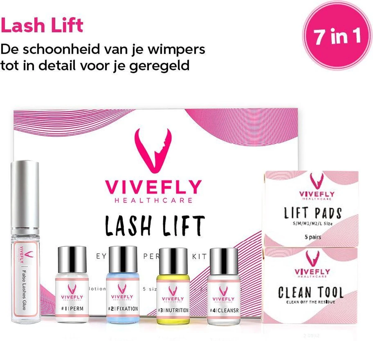 Vivefly Healthcare Wimperlifting Set - Complete Kit Voor Wimper- En Wenkbrauw Lifting - Extra Sterke Lijm - 25-delig - Wimperlift - Lash Lift Kit - Wimperserum - Wimpers Krullen - Brow Lamination - Geschikt Voor Professioneel Gebruik 7 Vivefly Healthcare Wimperlifting Set - Complete Kit Voor Wimper- En Wenkbrauw Lifting - Extra Sterke Lijm - 25-delig - Wimperlift - Lash Lift Kit - Wimperserum - Wimpers Krullen - Brow Lamination - Geschikt Voor Professioneel Gebruik - Afbeelding 5