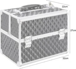 AREBOS Cosmeticakoffer Beauty Case Multikoffer 15 L Zwart -Cosmetica Promotiewinkel 1200x1101 2