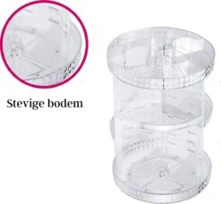 LuZana Make-Up Organizer - Beauty Organizer Voor Make Up - 360° Roterend - Opbergbox - Opbergdoos Cosmetica - Sieradendoos - Nagellak - Lippenstift - Transparant - Cadeautje Voor Vrouw -Cosmetica Promotiewinkel 1200x1106 2