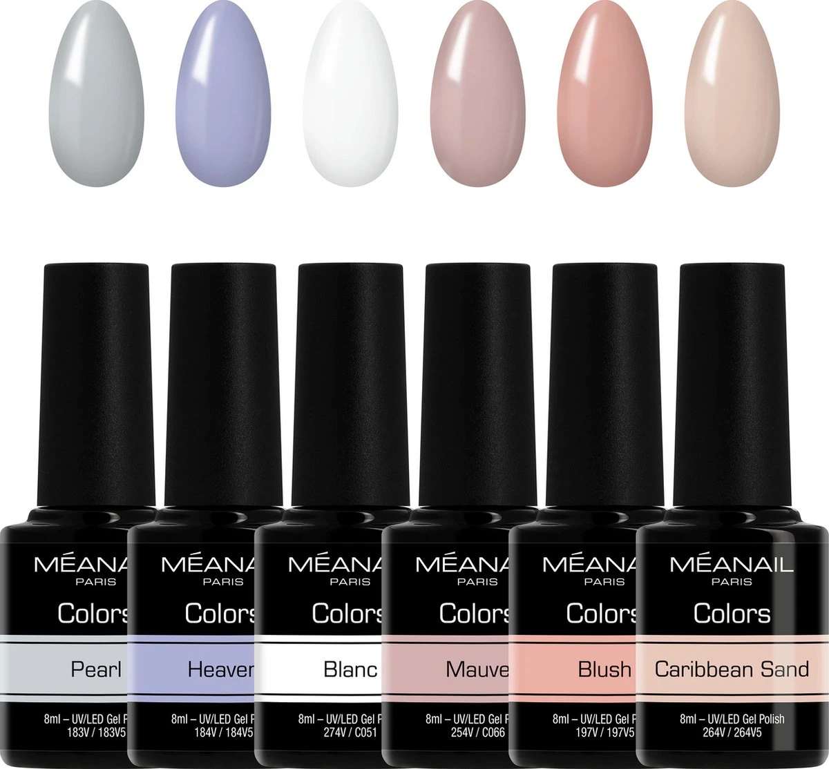 Méanail - Gellak - Cruelty Free- 6 X 8ml - Gel Nagellak - Original 3 Méanail - Gellak - Cruelty Free- 6 X 8ml - Gel Nagellak - Original