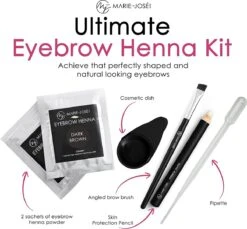 Marie-José & Co Henna Wenkbrauwverf Donkerbruin - Complete Henna Brows Kit - Tattoo Brow Set Voor 20 Paar Wenkbrauwen 12 Marie-José & Co Henna Wenkbrauwverf Donkerbruin - Complete Henna Brows Kit - Tattoo Brow Set Voor 20 Paar Wenkbrauwen -Cosmetica Promotiewinkel 1200x1114
