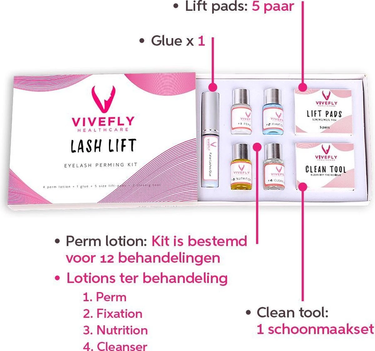 Vivefly Healthcare Wimperlifting Set - Complete Kit Voor Wimper- En Wenkbrauw Lifting - Extra Sterke Lijm - 25-delig - Wimperlift - Lash Lift Kit - Wimperserum - Wimpers Krullen - Brow Lamination - Geschikt Voor Professioneel Gebruik 10 Vivefly Healthcare Wimperlifting Set - Complete Kit Voor Wimper- En Wenkbrauw Lifting - Extra Sterke Lijm - 25-delig - Wimperlift - Lash Lift Kit - Wimperserum - Wimpers Krullen - Brow Lamination - Geschikt Voor Professioneel Gebruik - Afbeelding 8