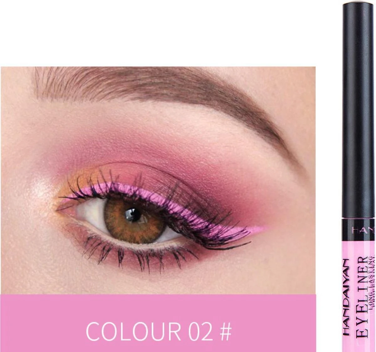Handaiyan Liquid Eyeliner – 12 Verschillende Kleuren - Make Up – Set - Kleur - Cadeau - Kleuren - Waterproof & Langhoudend 12 Handaiyan Liquid Eyeliner – 12 Verschillende Kleuren - Make Up – Set - Kleur - Cadeau - Kleuren - Waterproof & Langhoudend - Afbeelding 10