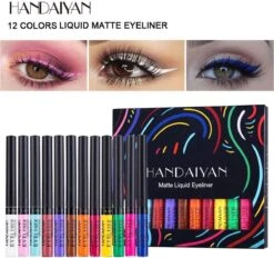 HANDAIYAN® | Liquid Eyeliner | Set Van 12 Kleuren | Gekleurde Eyeliner Set | Make Up | Waterproof | Langhoudend -Cosmetica Promotiewinkel 1200x1127 2