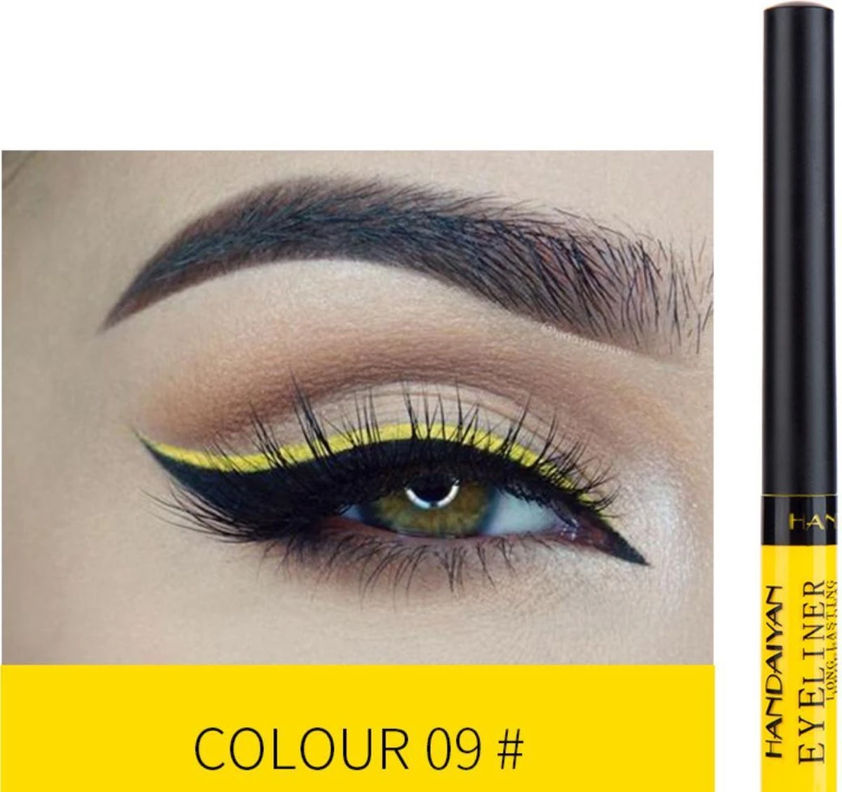 Handaiyan Liquid Eyeliner – 12 Verschillende Kleuren - Make Up – Set - Kleur - Cadeau - Kleuren - Waterproof & Langhoudend 9 Handaiyan Liquid Eyeliner – 12 Verschillende Kleuren - Make Up – Set - Kleur - Cadeau - Kleuren - Waterproof & Langhoudend - Afbeelding 7