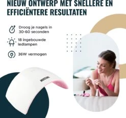 MOOSCARE 36 Watt LED Lamp Voor Gellak Nagels – Nageldroger – Gellak Lamp - UV Lamp Gelnagels - Nail Art Nagellamp - Gel Nagellak Nageldroger -Cosmetica Promotiewinkel 1200x1129 6