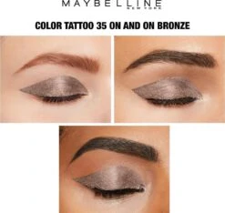 Maybelline Color Tattoo 24H Oogschaduw - 35 On And On Bronze - Bruin 25 Maybelline Color Tattoo 24H Oogschaduw - 35 On And On Bronze - Bruin -Cosmetica Promotiewinkel 1200x1139 3
