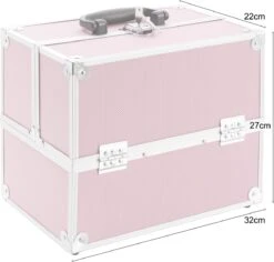 AREBOS Cosmeticakoffer Beauty Case Multikoffer 15 L Roze 24 AREBOS Cosmeticakoffer Beauty Case Multikoffer 15 L Roze -Cosmetica Promotiewinkel 1200x1145