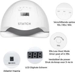 Statch LED Nageldroger Voor Gelnagels - Inclusief Bewegingssensor En Timer – 36LED Lampen- LCD Display -Cosmetica Promotiewinkel 1200x1148 10