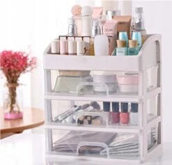 Make Up Organizer Met Lade - Cosmetica Opbergdoos - Sieradendoos - Beauty 15 Make Up Organizer Met Lade - Cosmetica Opbergdoos - Sieradendoos - Beauty -Cosmetica Promotiewinkel 1200x1149