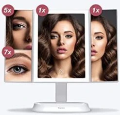 Merkloos Make-up Spiegel Met LED Verlichting 10x Vergroot -Cosmetica Promotiewinkel 1200x1153