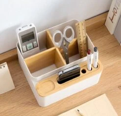 LYVION Make-up En Bureau Organizer - Kunststof En Bamboe 11 LYVION Make-up En Bureau Organizer - Kunststof En Bamboe -Cosmetica Promotiewinkel 1200x1154 3